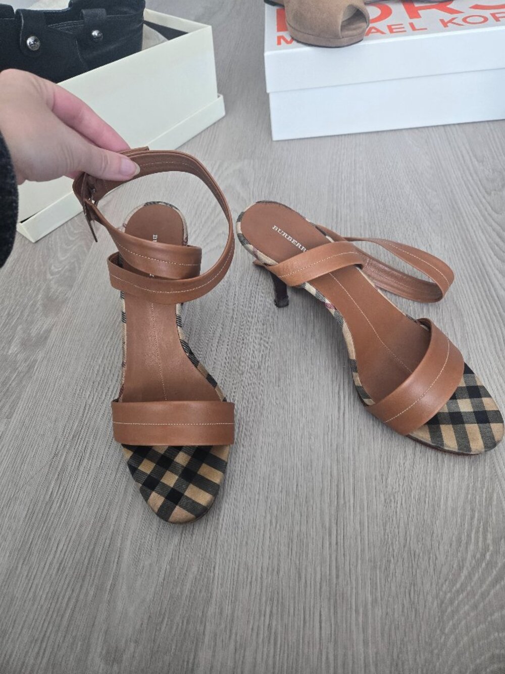 Authentic Burberry Heeled Sandals